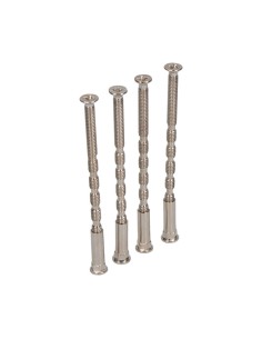 Tornillo pasante multicorte trn02 m4 x 75 mm níquel satinado