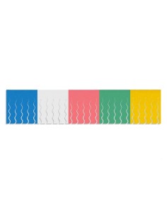 Bandera flecos plástico multicolor party products