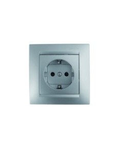 BASE ENCHUFE ELEC SCHUKO TT EMPOTRAR ALUM SERIE 15 F15904430