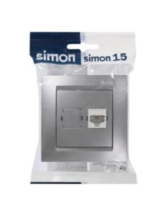 BASE TELEFONO EMPOTRAR ALUM SERIE 15 F1590480026 SIMON