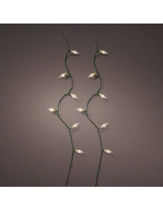 Guirnalda led vintage blanco cálido con 8 funciones centelleante para interior 1119 cm