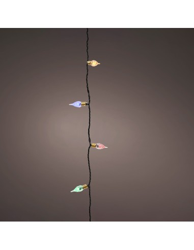 Guirnalda led vintage multicolor con 8 funciones centelleante para interior 1119 cm