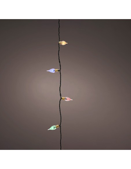 Guirnalda led vintage multicolor con 8 funciones centelleante para interior 1119 cm