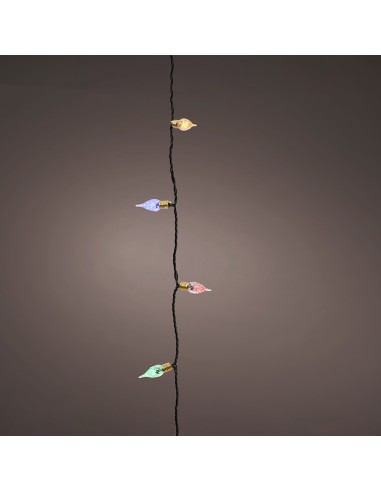 Guirnalda led vintage multicolor con 8 funciones centelleante para interior 1790 cm