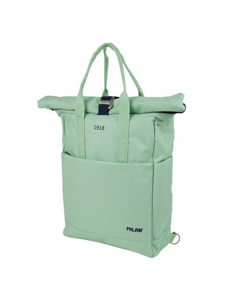 Mochila urbana con cierre superior enrollable 10 l. serie 1918, verde