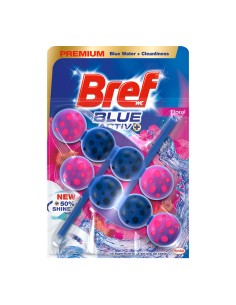 Wc colgador bref activo agua azul y rosa higiene 2+1