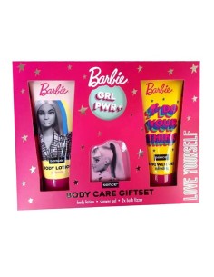 Set baño barbie 4 piezas gel150ml+leche 150ml + 2 bombas baño