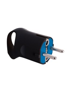 Clavija tipo f 4,8mm 16a 250v t/tl negra. con anilla para fácil extracción. solera 6566an.