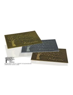 Felpudo de goma árbol welcome colores surtidos 75 x 45 x 0,5 cm