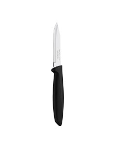 Cuchillo para legumbres y frutas plenus negro 7,7 cm blister