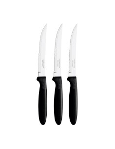 Cuchillos de asado ipanema negro 21,3 cm 3 uds