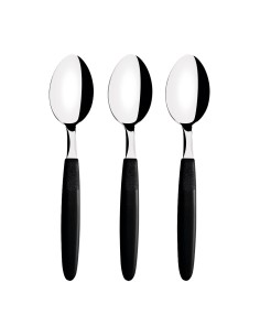 Cucharas para té ipanema negro 13,9 cm 3 uds