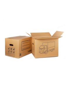 Caja de cartón para mudanza (asas troqueladas) 60 x 40 x 40 cm