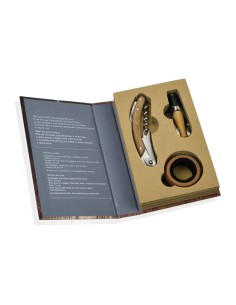 Estuche de 3 accesorios para vino 11,5 x 17,5 x 3 cm