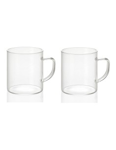 Tazas de vidrio 300 ml ø7,5 x 8,5 cm, 2 uds