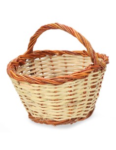 Cesta caña 30x22x15cm altura con asa 23cm