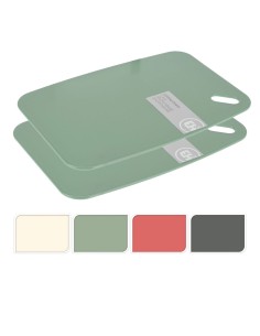 Tablas de corte 2 uds colores surtidos 35 x 24 cm / 30 x 20 cm