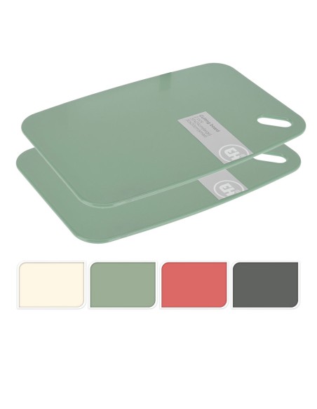 Tablas de corte 2 uds colores surtidos 35 x 24 cm / 30 x 20 cm