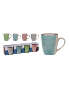 Tazas de café colores surtidos 275 ml, 4 uds