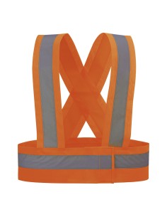 Tirantes de alta visibilidad color naranja fluor hvtora talla m
