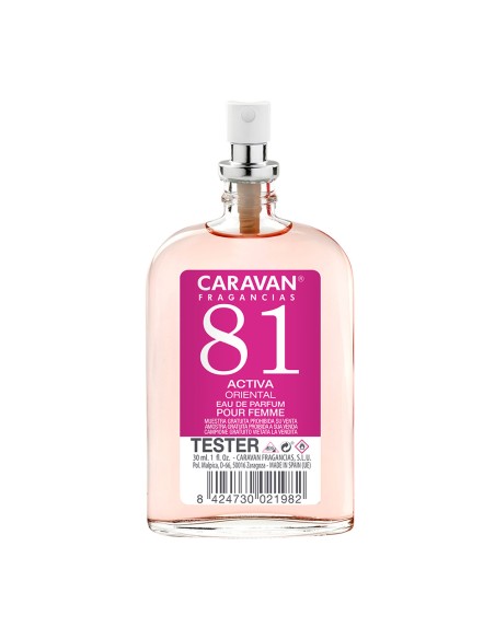 Tester 30ml caravan edp sra n 81 señora gratis por la compra de 4 unid. de la fragancia correspondiente al tester