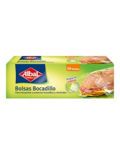 Bolsas para bocadillo con solapa de cierre 50 uds
