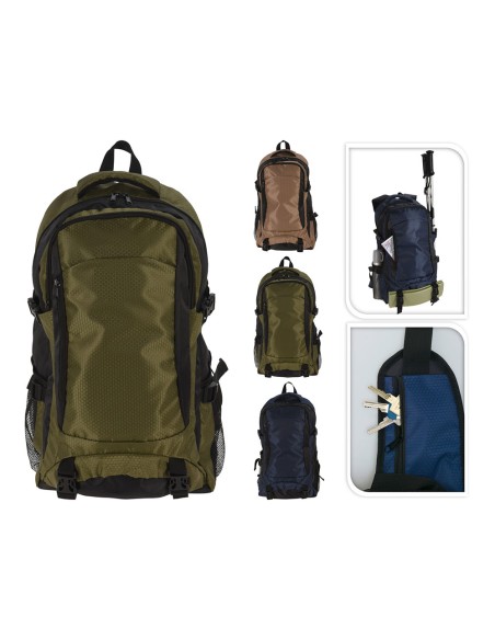 Mochila plegable 4o l colores surtidos