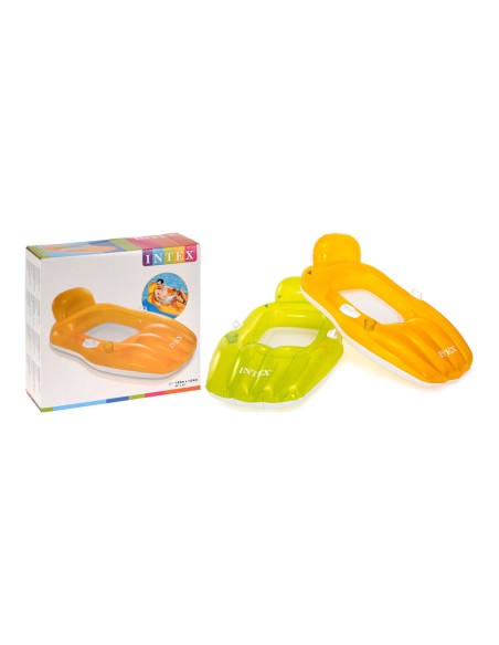 Hinchable con reposacabeza colores surtidos 163 x 104 cm