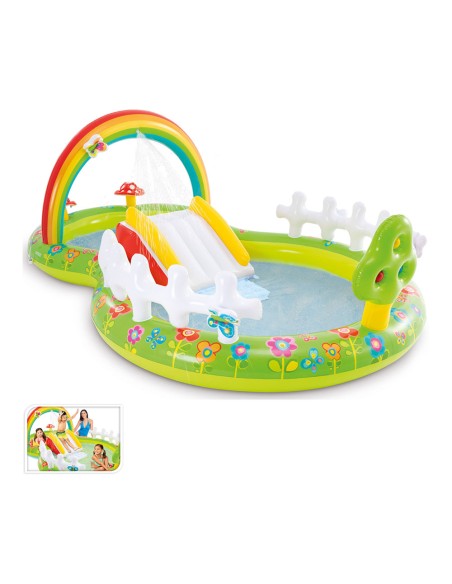 Piscina hinchable infantil con tobogán 290x180x104cm