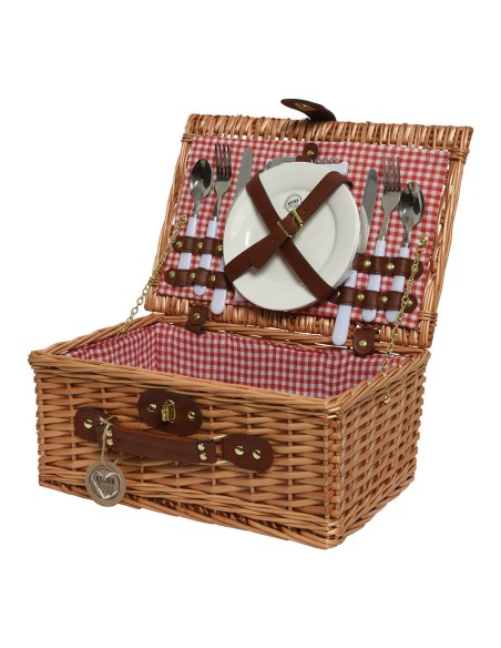 Cesta de picnic completa 26 x 38 x 18 cm