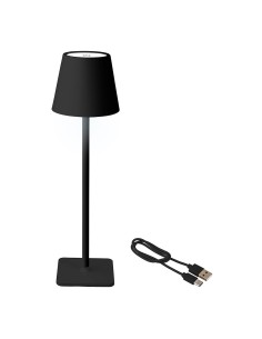 Lámpara led de mesa regarcable para exterior y interior color 27 cm negro