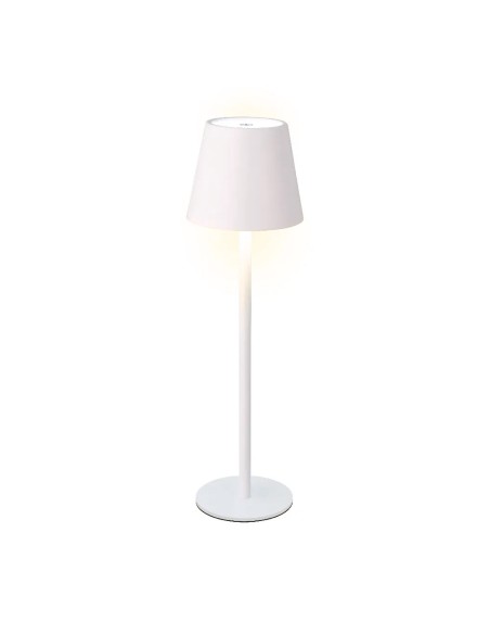 Lámpara led de mesa regarcable nterior color 27 cm blanco