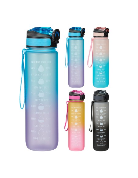 Botella de deporte 1 l, colores surtidos