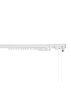Riel reforzado extensible 120-210cm blanco cintacor - storplanet