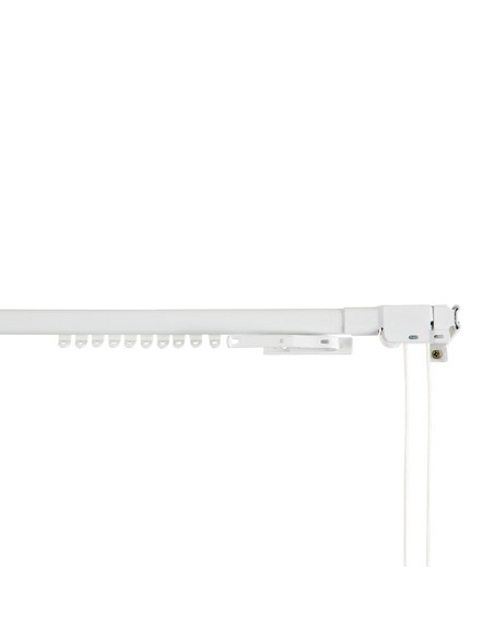 Riel reforzado extensible 120-210cm blanco cintacor - storplanet