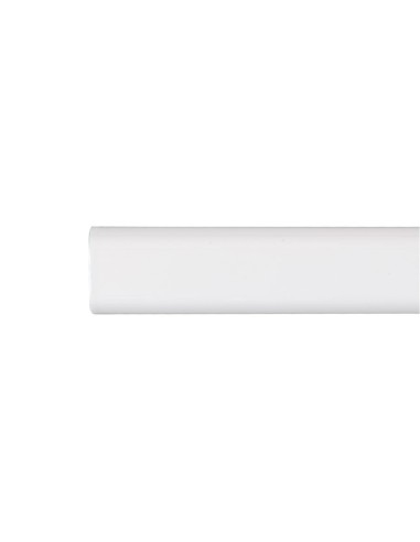Barra armario ovalada metal blanco 150cm cintacor - storplanet