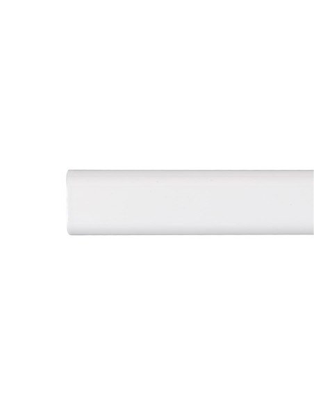 Barra armario ovalada metal blanco 150cm cintacor - storplanet