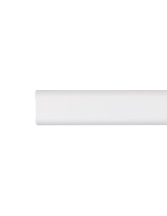 Barra armario ovalada metal blanco 200cm cintacor - storplanet