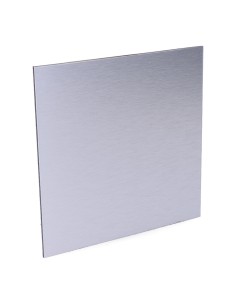 Tapa 175 x 175mm color gris aluminio cepillado para extractor 08413 ø10cm edm