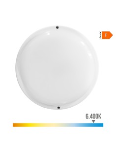 Aplique led redondo con sensor crepuscular y de movimiento 18 w 1820 lm 6.400 k luz fría 23 x 10,2 x 4,5 cm