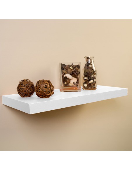 Estanteria con fijación invisible 60 x 25 cm blanco