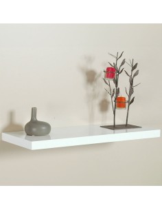Estanteria con fijación invisible 80 x 25 cm blanco
