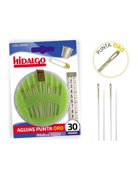 Blister 30 agujas punta oro extra hidalgo modelos surtidos