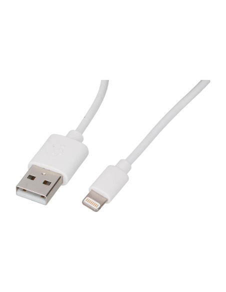Cable usb-a a lightning 1,2 m blanco