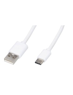 Cable usb-a a usb-c 1,2 m blanco