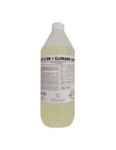 DESINFECTANTE LIMPIADOR CLORADO LIMON SCV 2 EN 1 1L. KLARYNET