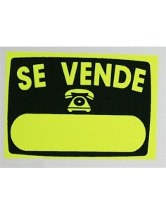 CARTEL SEÑAL 50 70CM SE VENDE RADIANTE V 8