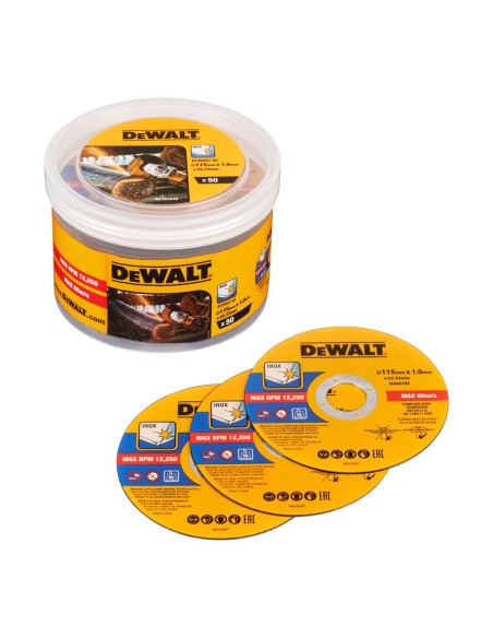 S.of. disco corte ø115 mm x 1,0 mm, 50 uds