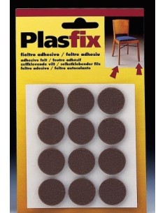 FIELTRO ADHESIVO REDONDO 22 MM,4072 4 MARRON