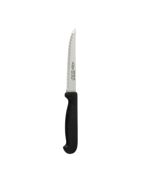 Cuchillo yeste con sierra de 11 cm y mango de puntos